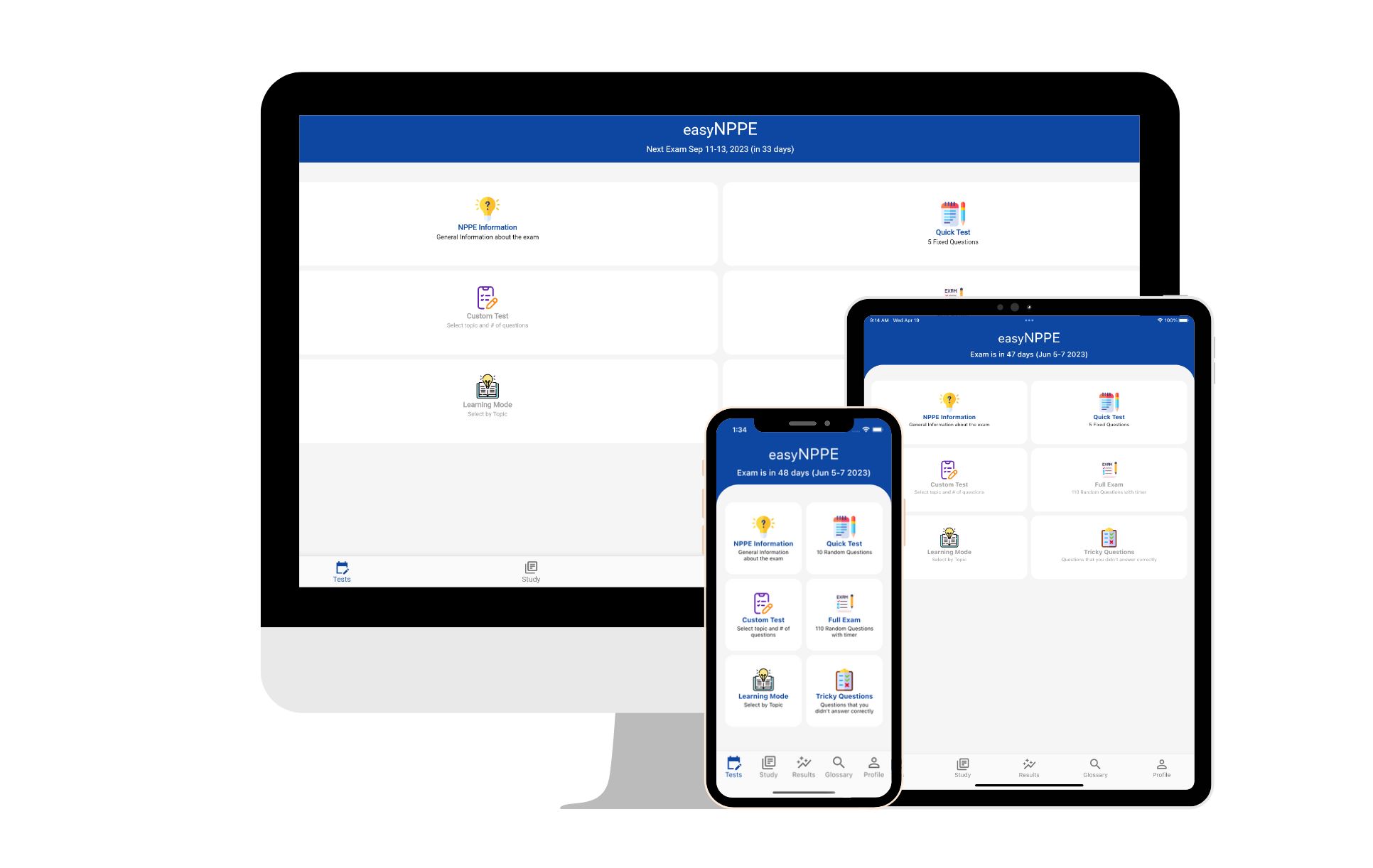 easyNPPE app on desktop and mobile