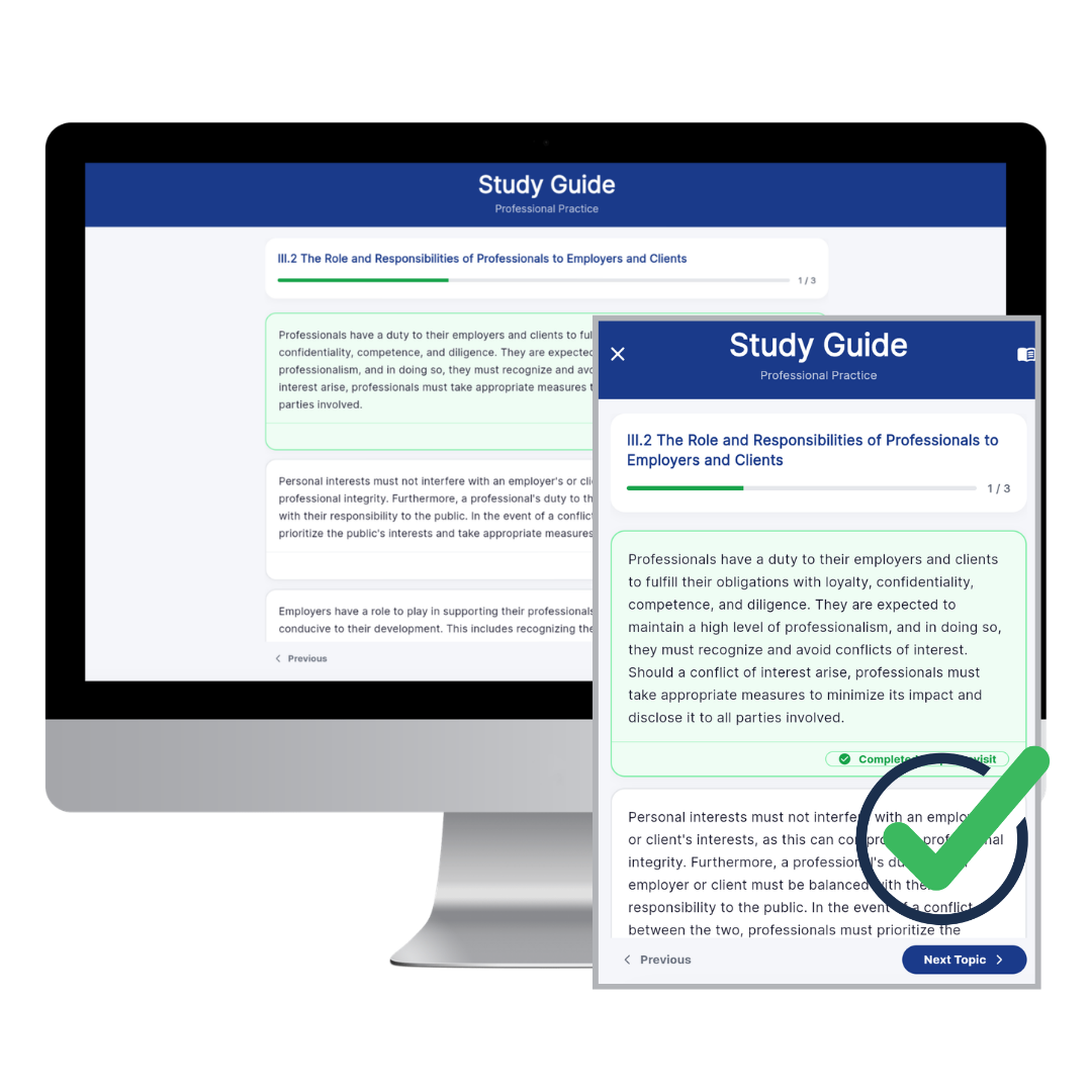 Study guide to track concepts learnt